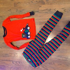 Gymboree Red and Blue Pajama Set with Playful Design